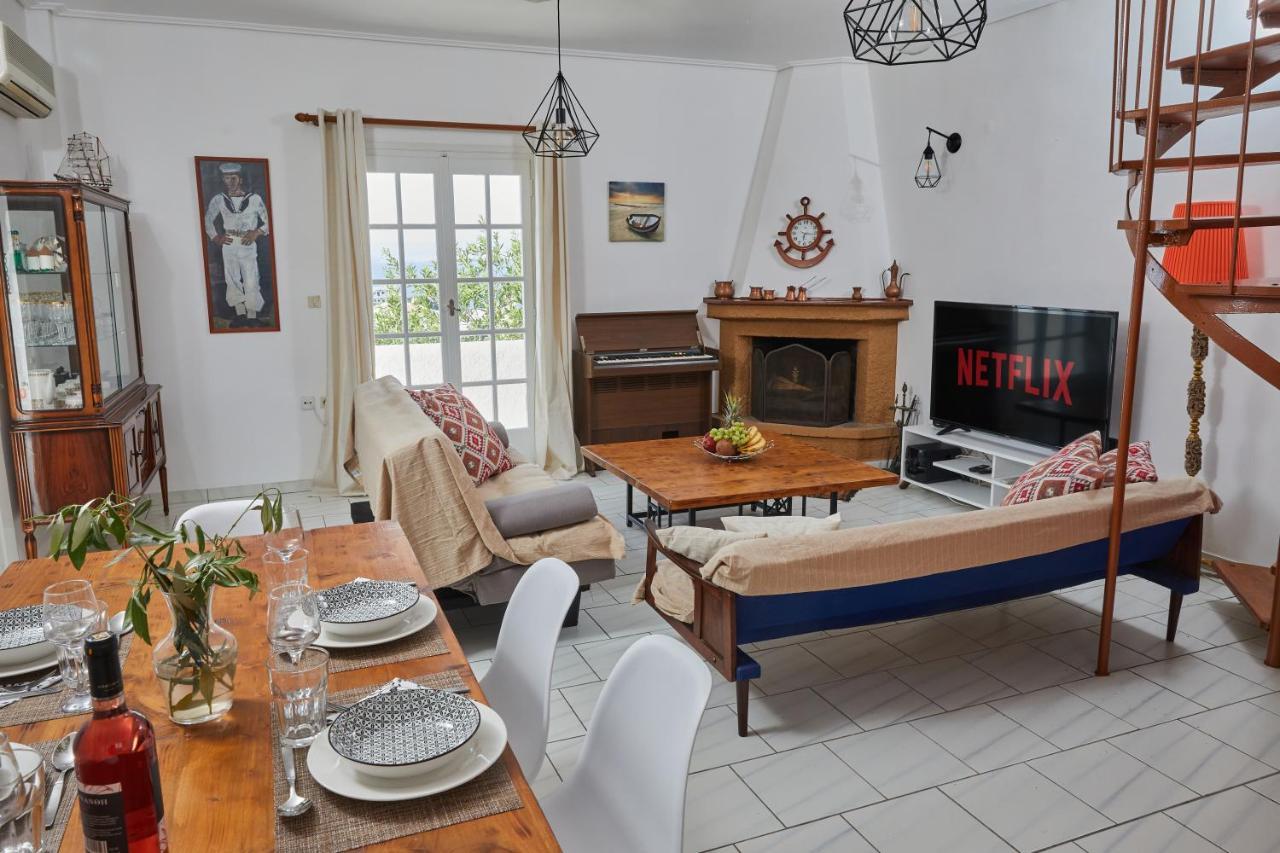 180° View To Sea Villa Vathí Eksteriør bilde